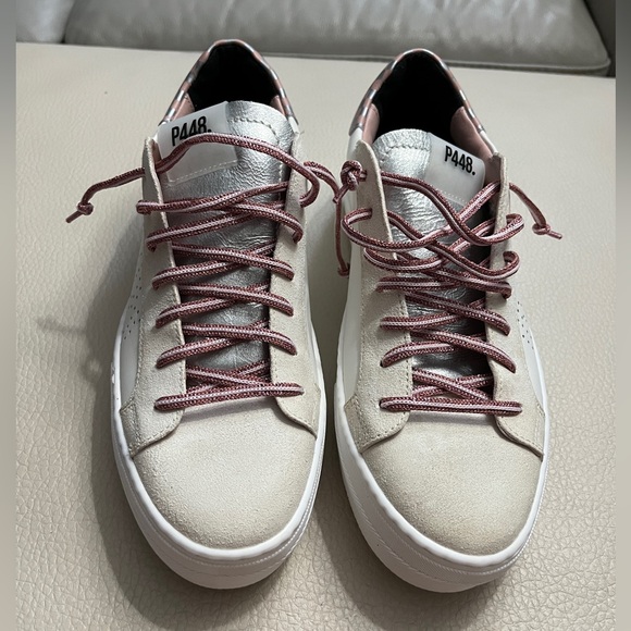 NWOB-P448 Italian Sneakers Thea Sneaker - Made in Italy - Size 10.5/41 - Picture 2 of 7
